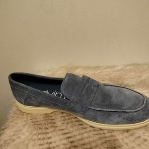 CALVIN KLEIN Mens Light Blue Penny Removable Insole Comfort Trapper Round Toe